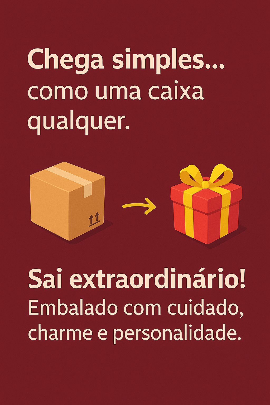 Embalagem de presente Krepon